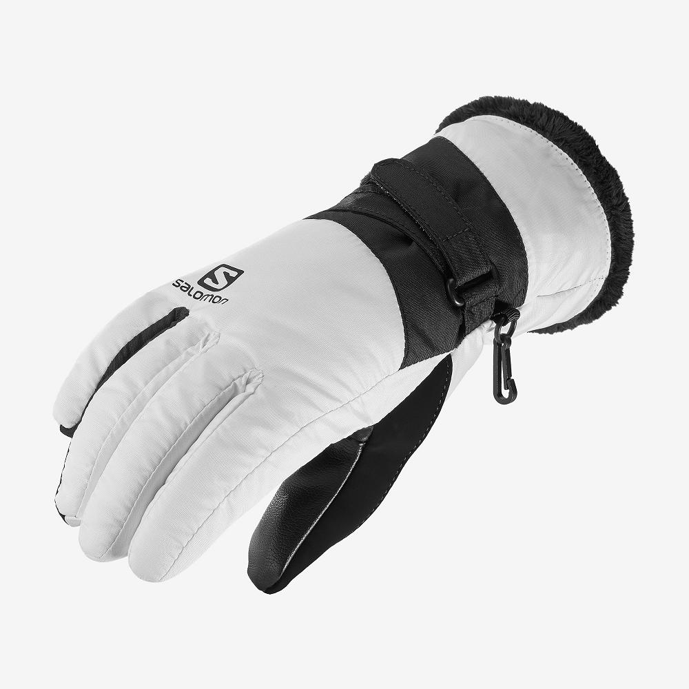 Salomon Israel FORCE DRY W - Womens Gloves - White (BGJV-59081)